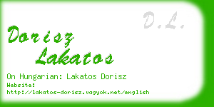 dorisz lakatos business card